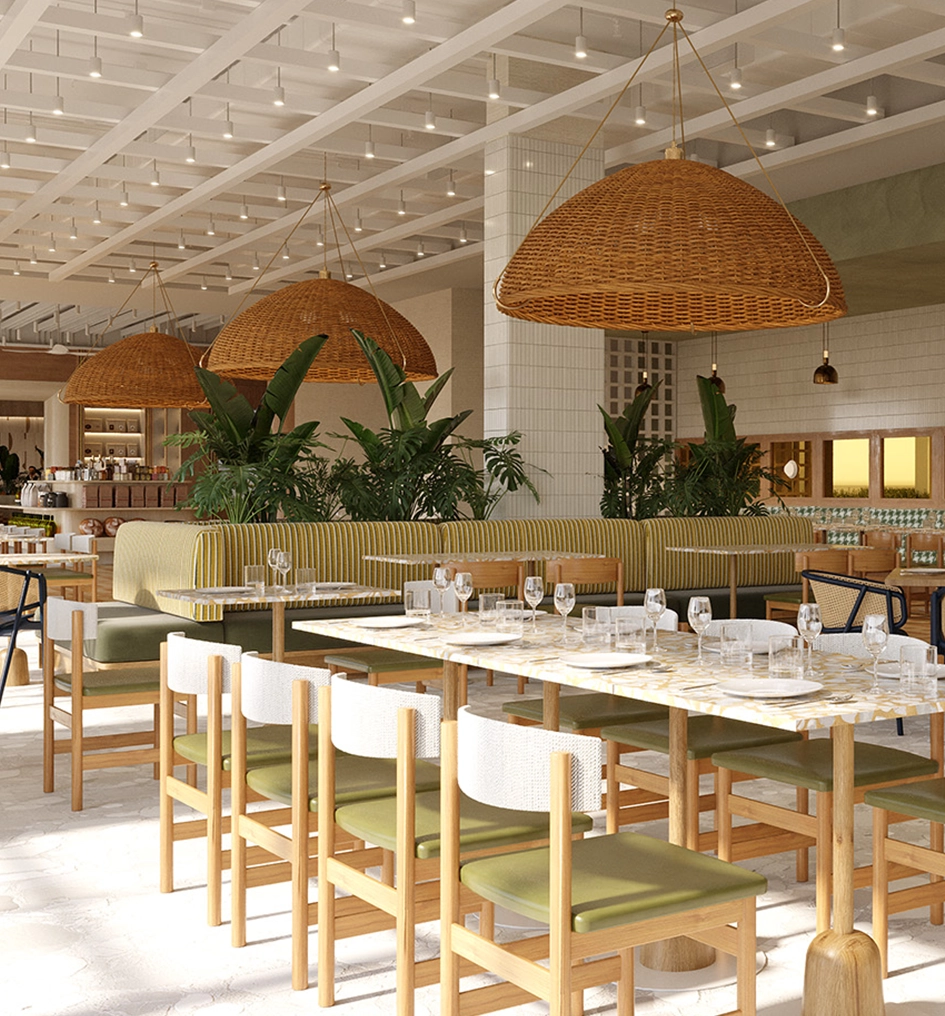 Restaurante dentro del complejo